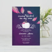 ハロウィーン招待状スイーツ16誕生日パーティーピンク 招待状 (スタンド正面)