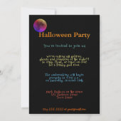 ハロウィーン招待状チャイルドウィッチハッピーカボチャ 招待状 (裏面)