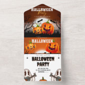 ハロウィーン招待状ハロウィンパーティー2023 オールインワン招待状 (内側)