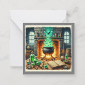 ハロウィーン招待状フラットカード ノートカード (正面)