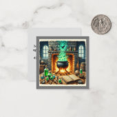 ハロウィーン招待状フラットカード ノートカード (正面/裏面インサイチュ)