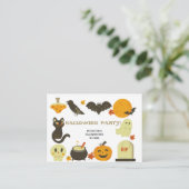 ハロウィーン招待状不気味お祝い エンクロージャーカード (スタンド正面)
