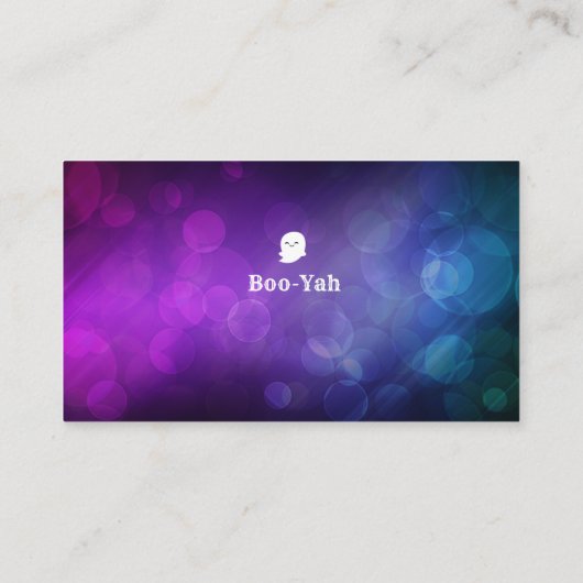 ハロウィーン招待状名刺 名刺 (裏面)