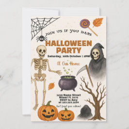 ハロウィーン招待状 | キャンディーコーン&トリックオアトリート 招待状