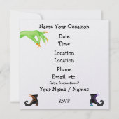 ハロウィーン招待状 セーブザデート (裏面)