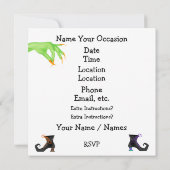 ハロウィーン招待状 セーブザデート (裏面)