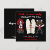 ハロウィーン招待状 招待状 (正面/裏面)