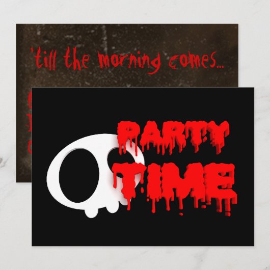 ハロウィーン招待状 招待状 (正面/裏面)