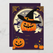 ハロウィーン招待状 招待状 (正面/裏面)