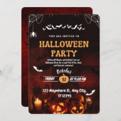 ハロウィーン招待状 招待状 (正面/裏面)