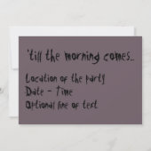 ハロウィーン招待状 招待状 (裏面)