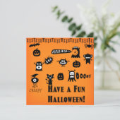 ハロウィーン招待状 招待状 (スタンド正面)