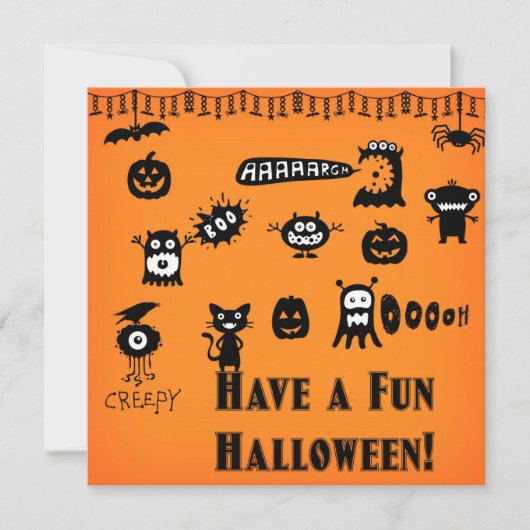 ハロウィーン招待状 招待状 (正面)