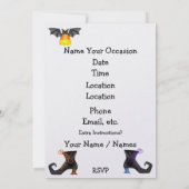 ハロウィーン招待状 招待状 (裏面)