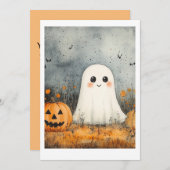 ハロウィーン招待状 招待状 (正面/裏面)