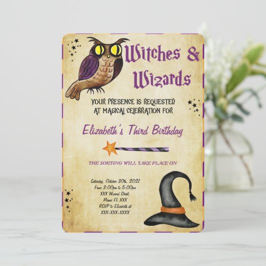 ハロウィーン招待状 招待状 (スタンド正面)