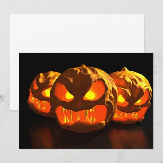 ハロウィーン招待状 招待状 (正面/裏面)