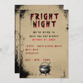 ハロウィーン招待状 招待状 (正面/裏面)