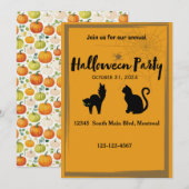 ハロウィーン招待状 招待状 (正面/裏面)