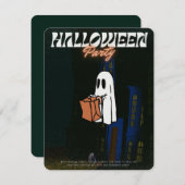 ハロウィーン招待状 – 放棄されたエコー 招待状 (正面/裏面)