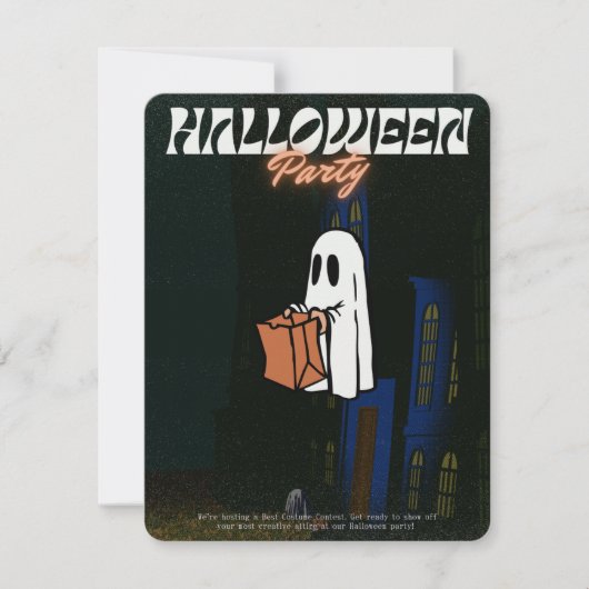 ハロウィーン招待状 – 放棄されたエコー 招待状 (正面)