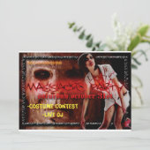 ハロウィーン招待状-衣装コンテスト-ライブDJ 招待状 (スタンド正面)