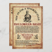 ハロウィーン招待状#3 招待状 (正面/裏面)