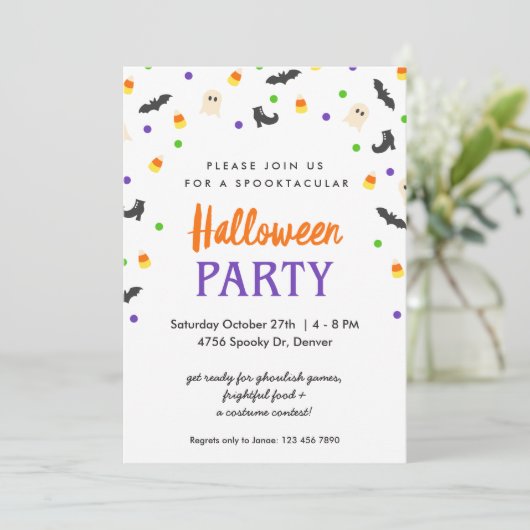 ハロウィーン招待状 | Spooktacular |パーティー 招待状 (スタンド正面)