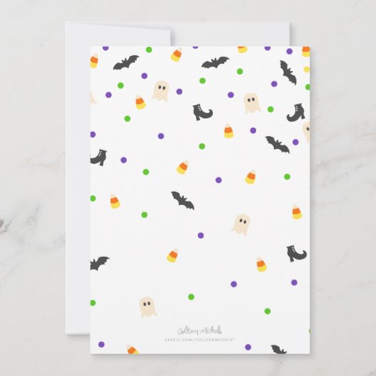 ハロウィーン招待状 | Spooktacular |パーティー 招待状 (裏面)