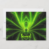 ハロウィーン放射性スパイダー招待状 招待状 (正面)