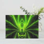 ハロウィーン放射性スパイダー招待状 招待状 (スタンド正面)