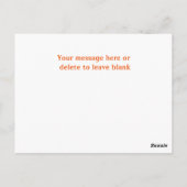 ハロウィーン教室のトリックまたはトリートホルダー ポストカード (裏面)