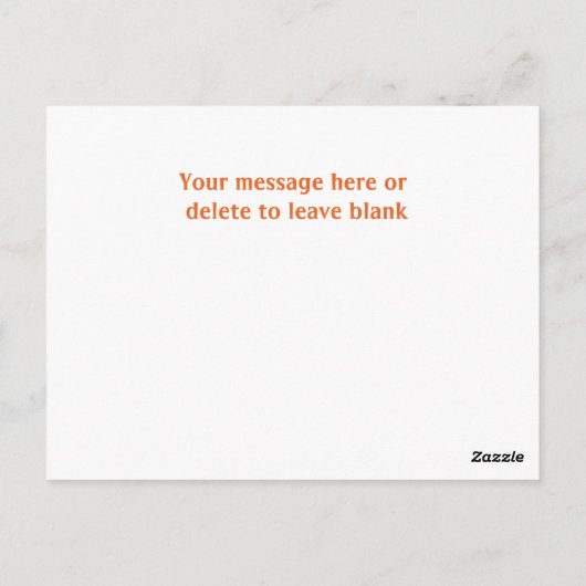 ハロウィーン教室のトリックまたはトリートホルダー ポストカード (裏面)