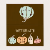ハロウィーン教室の交換ギザギザのジャックOランタン 名刺 (外部フラット)
