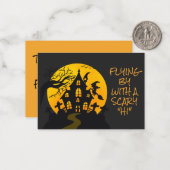 ハロウィーン教室 スケアリーウィッチの館 ノートカード (正面/裏面インサイチュ)