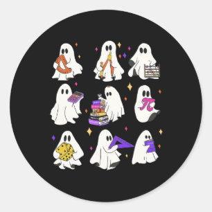ハロウィーン数学先生 ラウンドシール