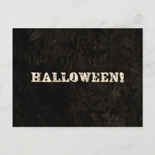 ハロウィーン文字 ポストカード (正面)