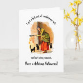 ハロウィーン文法 カード (黄色い花)