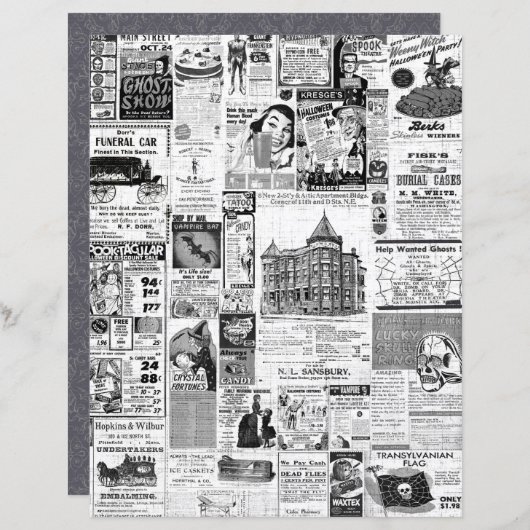 ハロウィーン新聞分類 (正面/裏面)