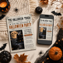 ハロウィーン新聞招待状, ハロウィーンパーティー