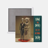 ハロウィーン日付を保存 マグネット (正面/裏面)