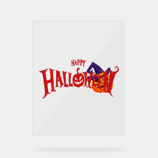 ハロウィーン日 アクリルサイン (正面)