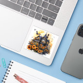 「ハロウィーン昇華」「不気味デザイン」「カスタムハ」 シール (ノートパソコンとiPhone)