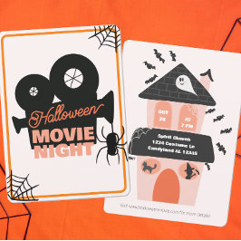 ハロウィーン映画の夜不気味かわいい子ども 招待状
