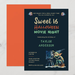 ハロウィーン映画ナイトグレムリンキャラクタースウィート16 招待状