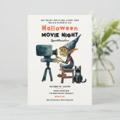 ハロウィーン映画ナイトスポオクタクタキュラーグレムリン猫 招待状 (スタンド正面)