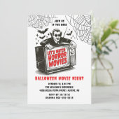 ハロウィーン映画ナイトパーティの招待状 招待状 (スタンド正面)