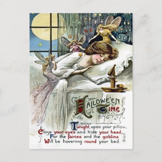 ハロウィーン時間はがき ポストカード (正面)