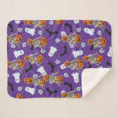 ハロウィーン時間 シェルパブランケット (正面(横))