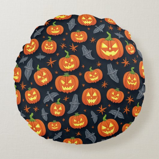 ハロウィーン枕クッション ラウンドクッション (正面)